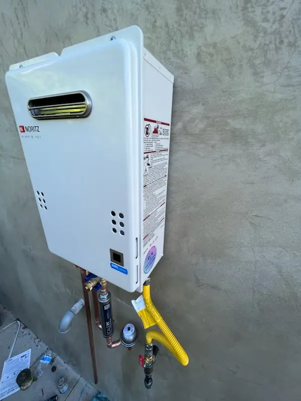 Tankless water heater installation for Skyview homes